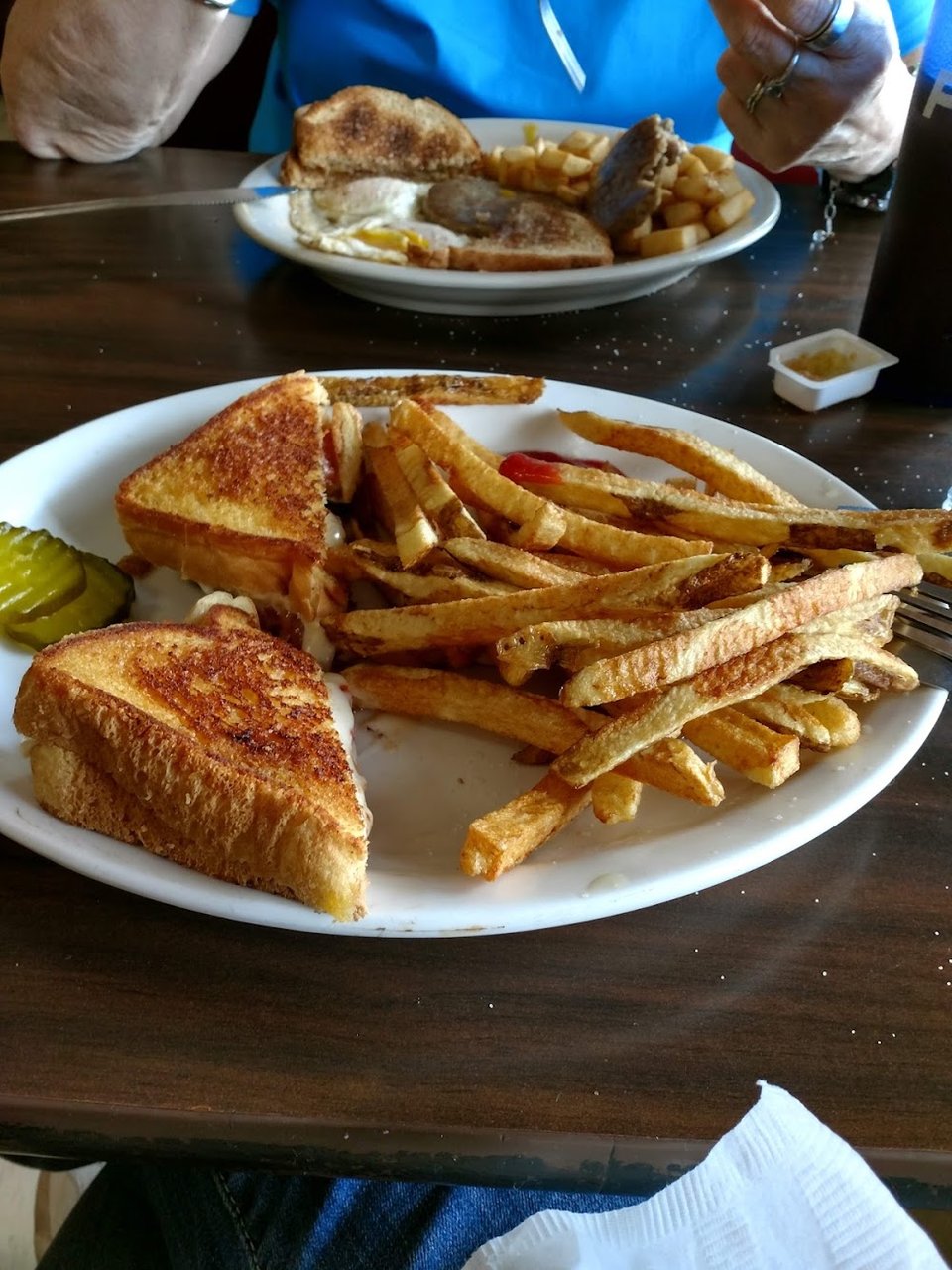 Grilled Cheese and Tomato and French Fries