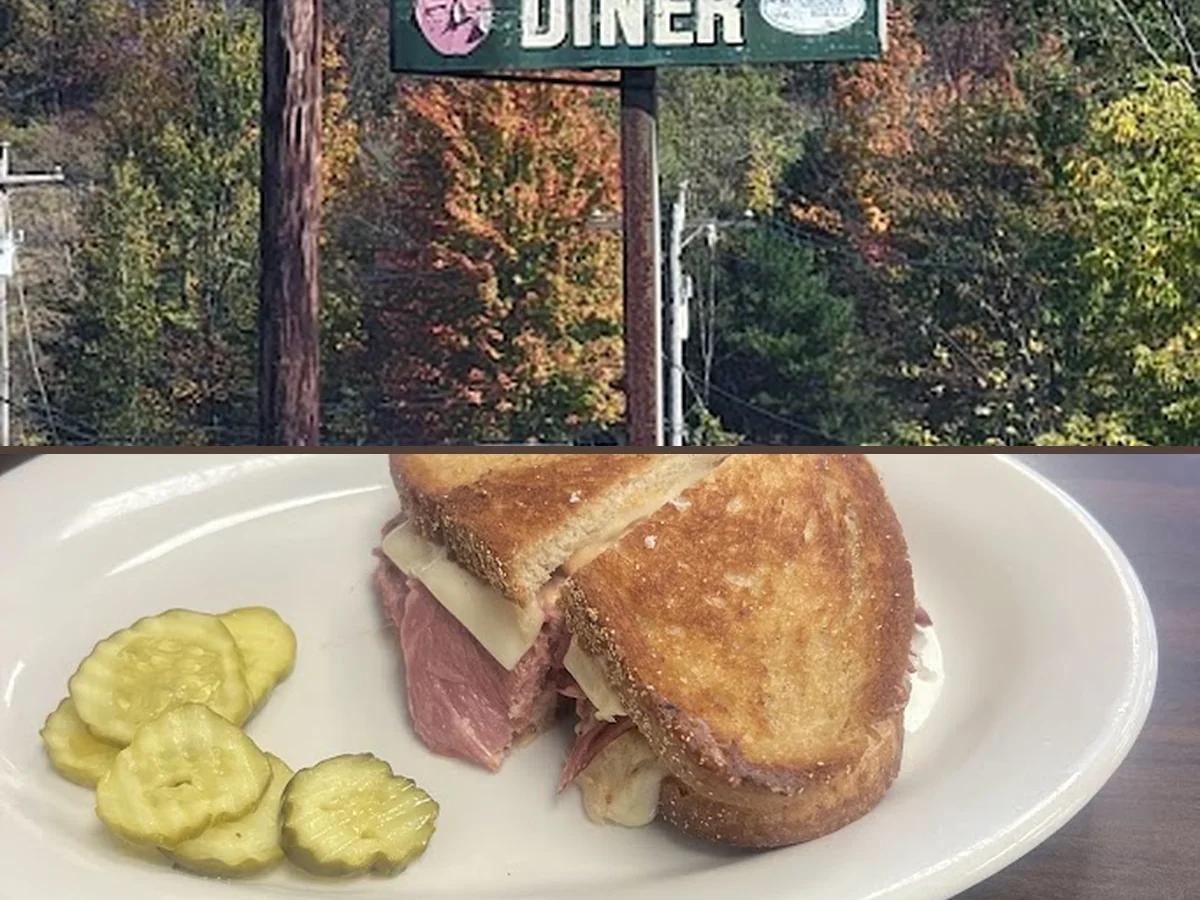 Classic diner booths and counter seating.